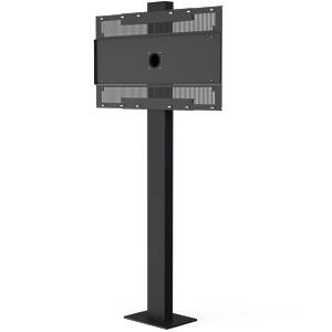 Outdoor floor stand for LG 49XE4F finished in Black