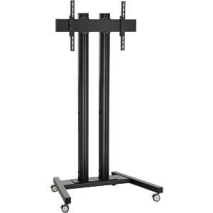 Heavy Duty Monitor Trolley for screens over 65″ ‑ Black