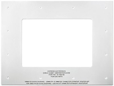 Extron Cable Cubby 1400/1402 Routing Template product image