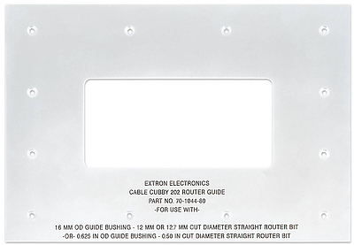 Extron Cable Cubby 202 Routing Template product image