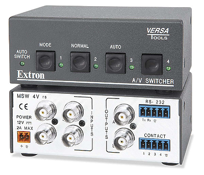 Switch from 2 to 20 composite video inputs to a single output.Components