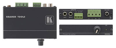 Professional and installation audio amplifiers, free-standing and rack mount.Components