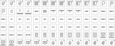 Kramer Advanced Keypad Label Set product image