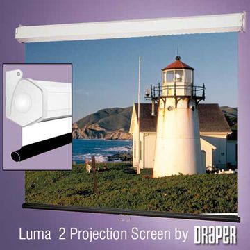 Draper 206020 133" (3.38m)
 16:9 aspect ratio projection screen product image