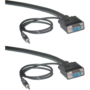 Kramer's GMA series are high-performance cables with male 15-pin HD and 3.5mm stereo audio connectors at each end