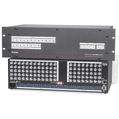 Extron Matrix Switches allow any combination of inputs to be switched to any combination of outputs.